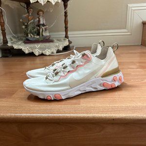 Nike React Element 55 Cream Sneakers - 11